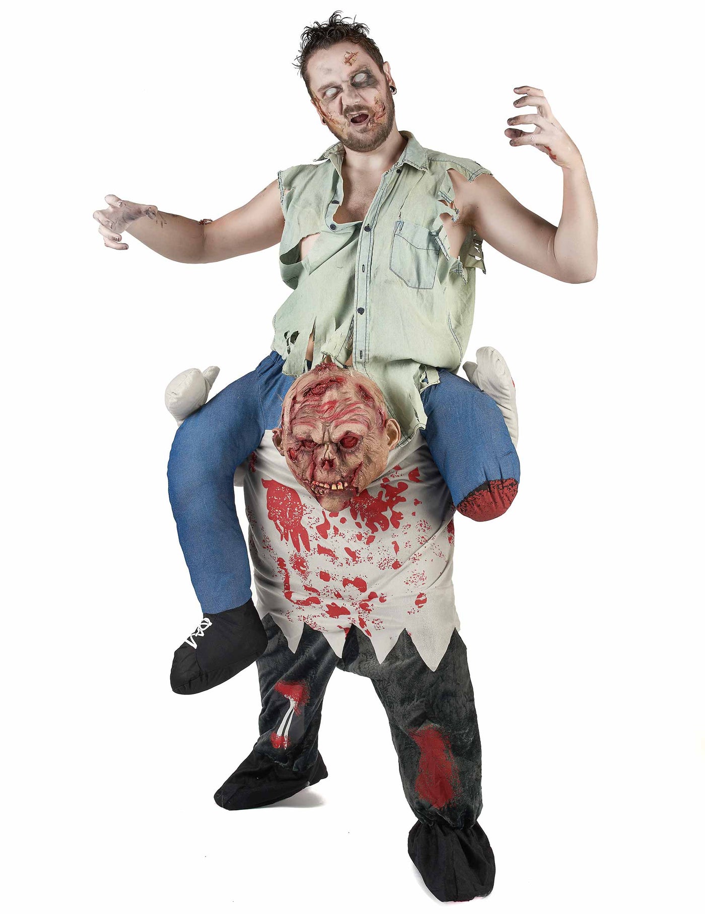 Déguisement porte-moi zombie adulte Halloween