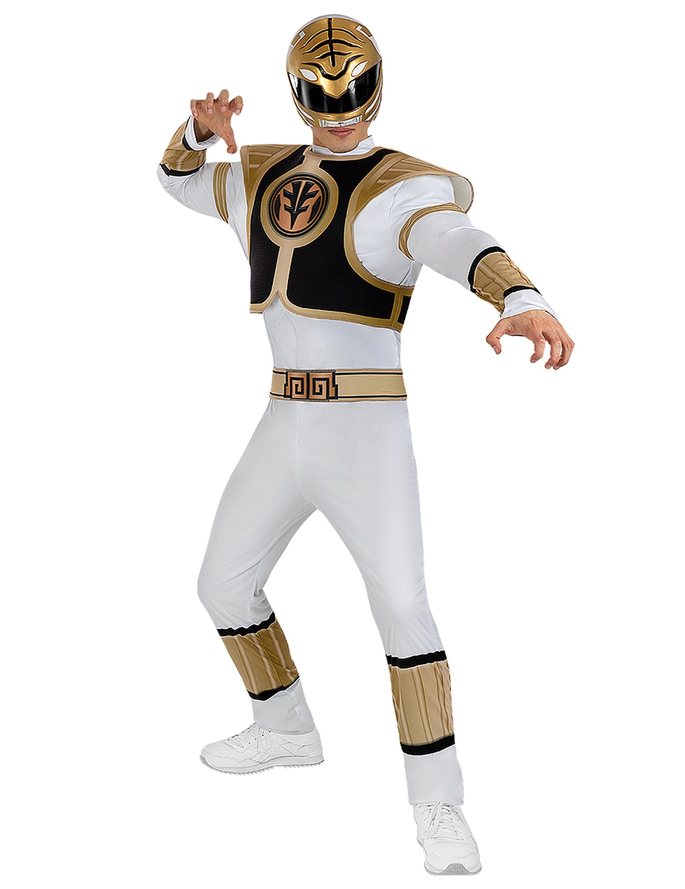 Déguisement Power Ranger blanc adulte