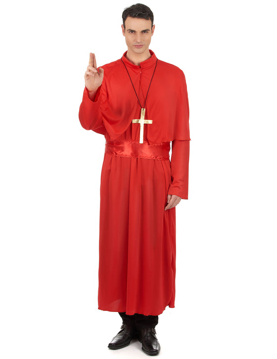Déguisement prêtre rouge adulte