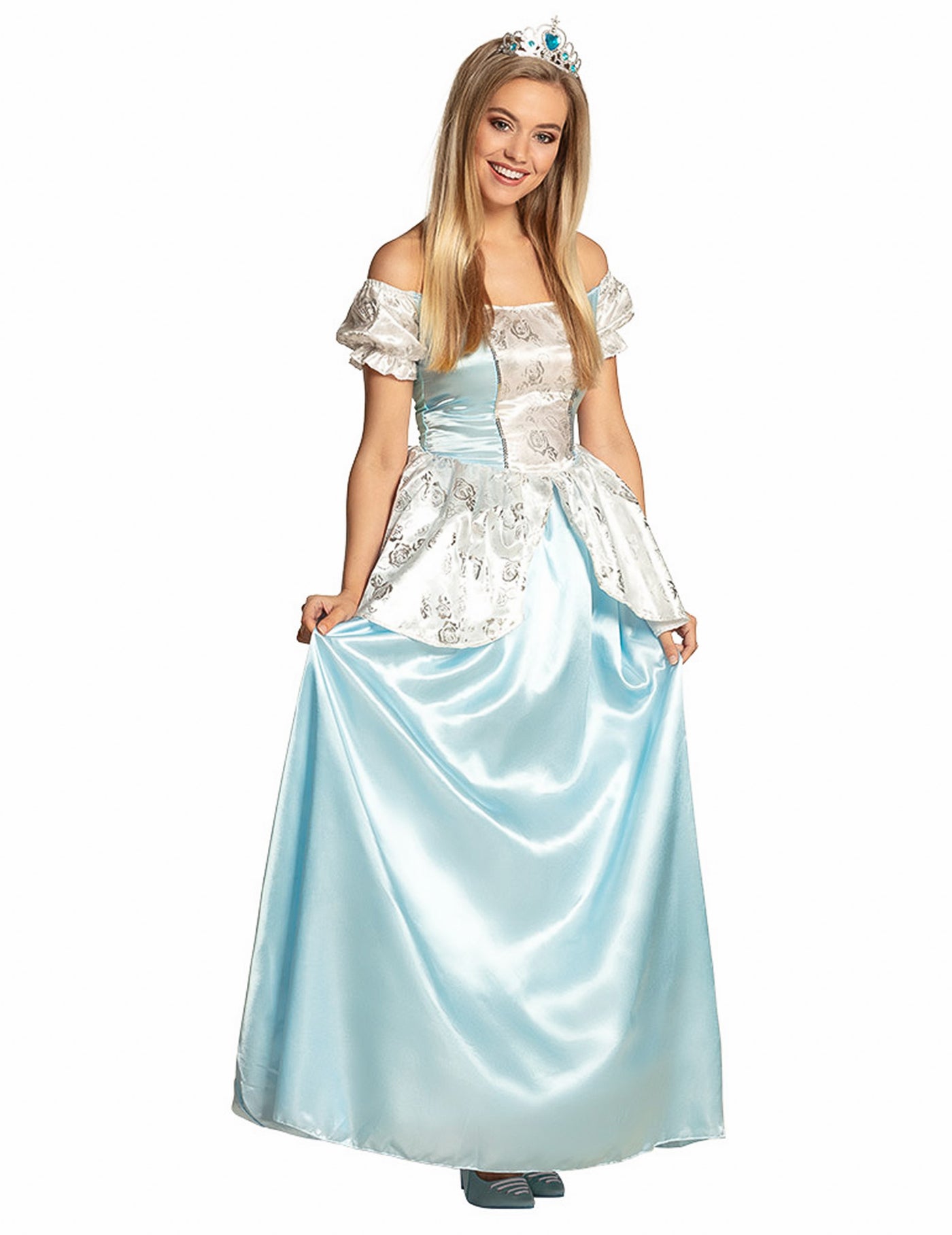 Déguisement princesse cendrillon bleue femme
