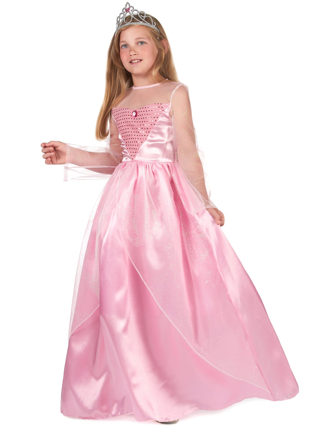 Déguisement princesse rose pour fille