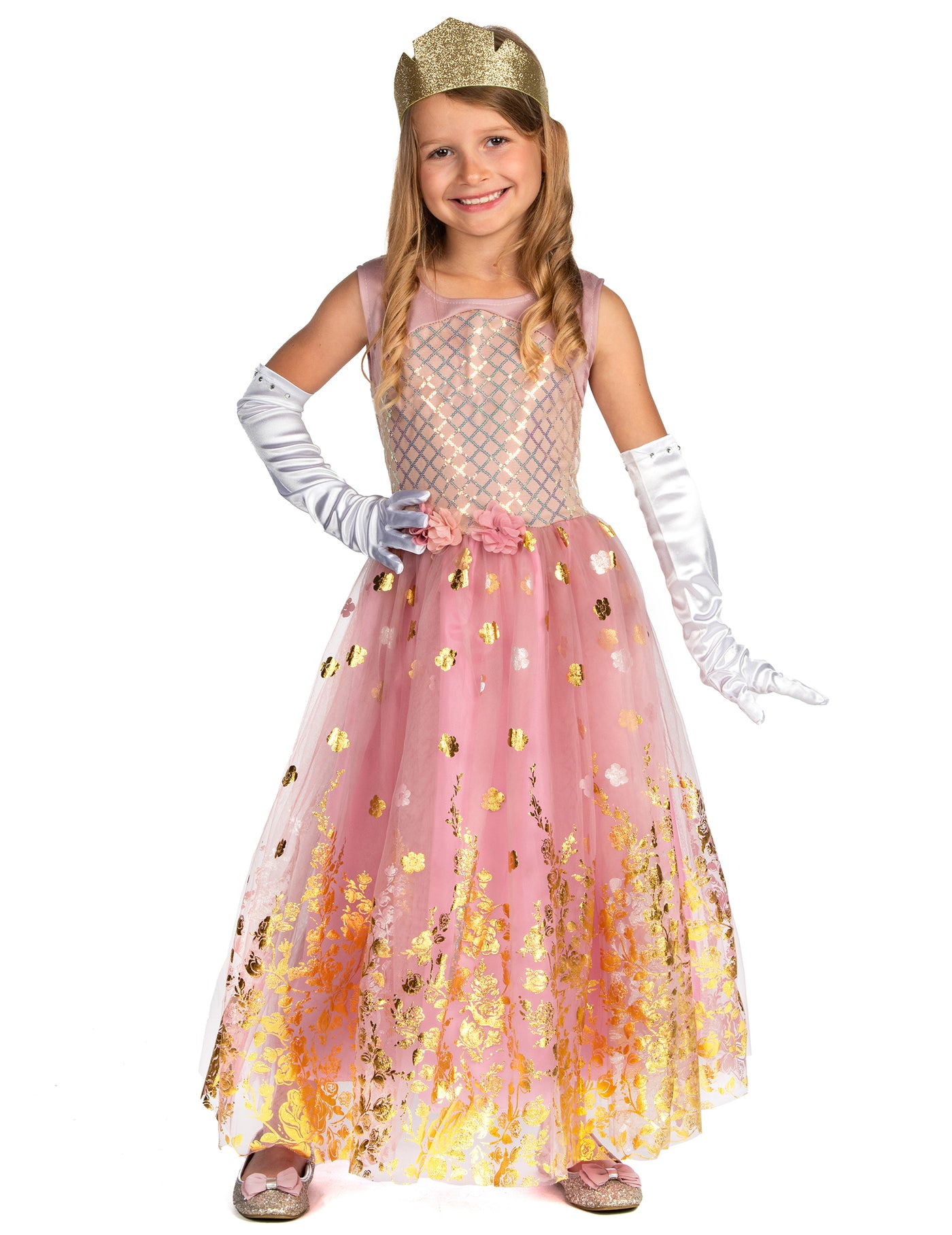 Déguisement princesse rose gold fille