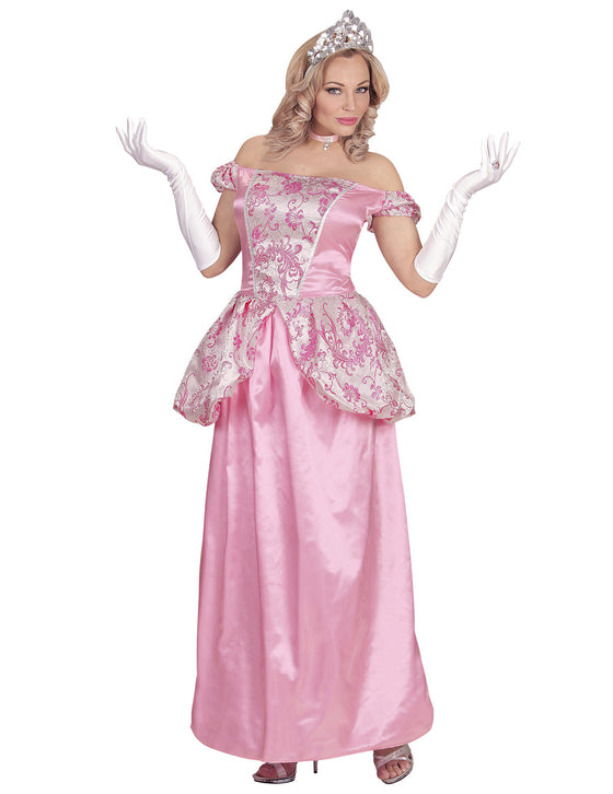Déguisement princesse rose pâle femme