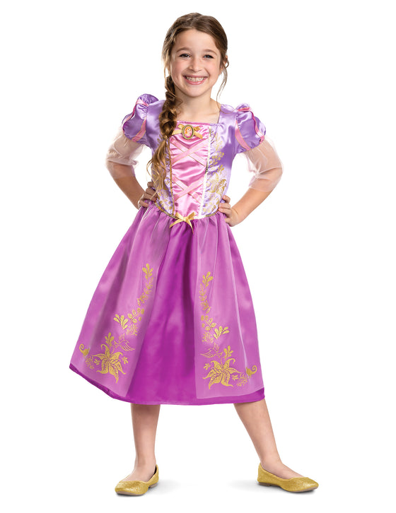 Déguisement Raiponce à paillettes fille
