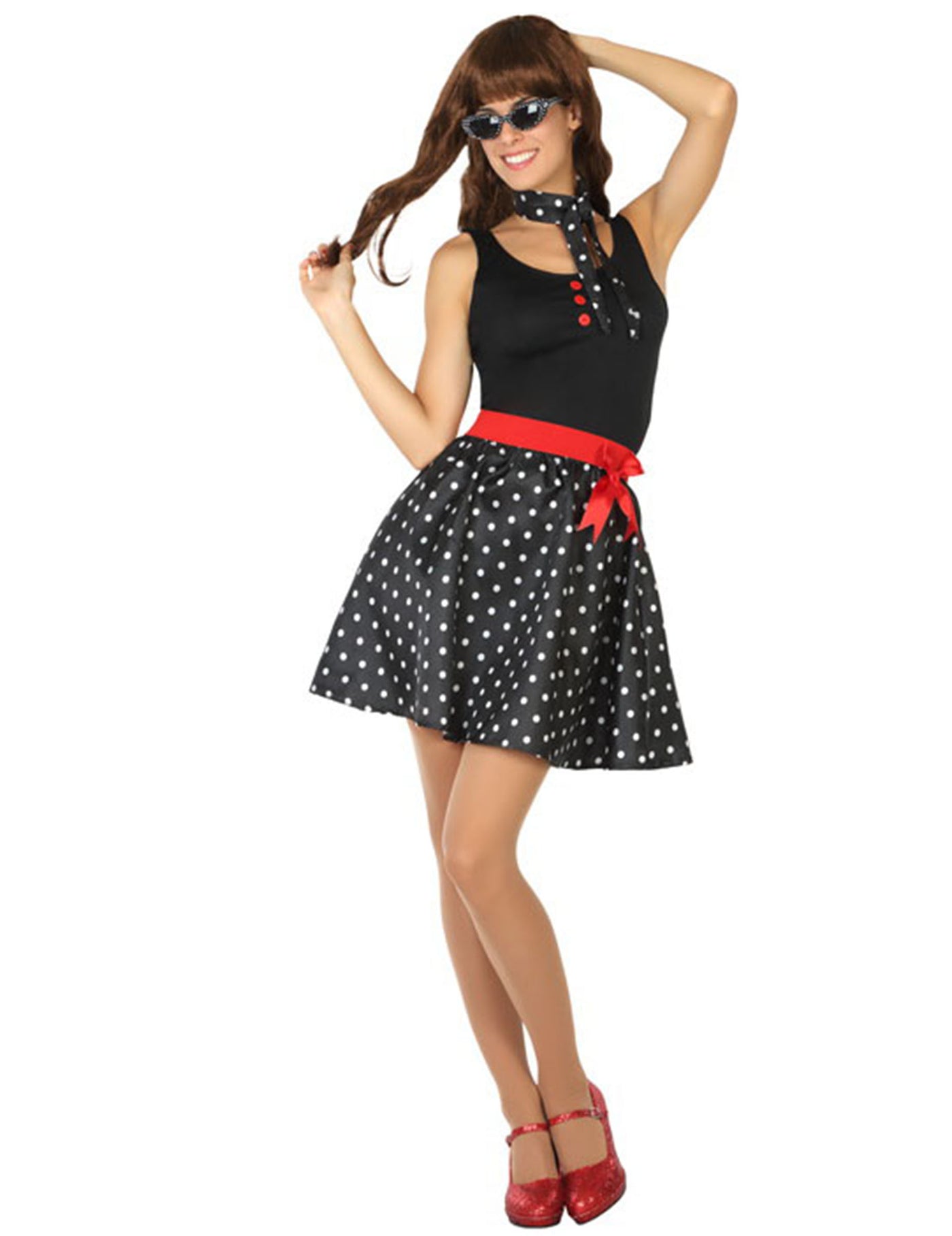 Déguisement robe années 50 noire