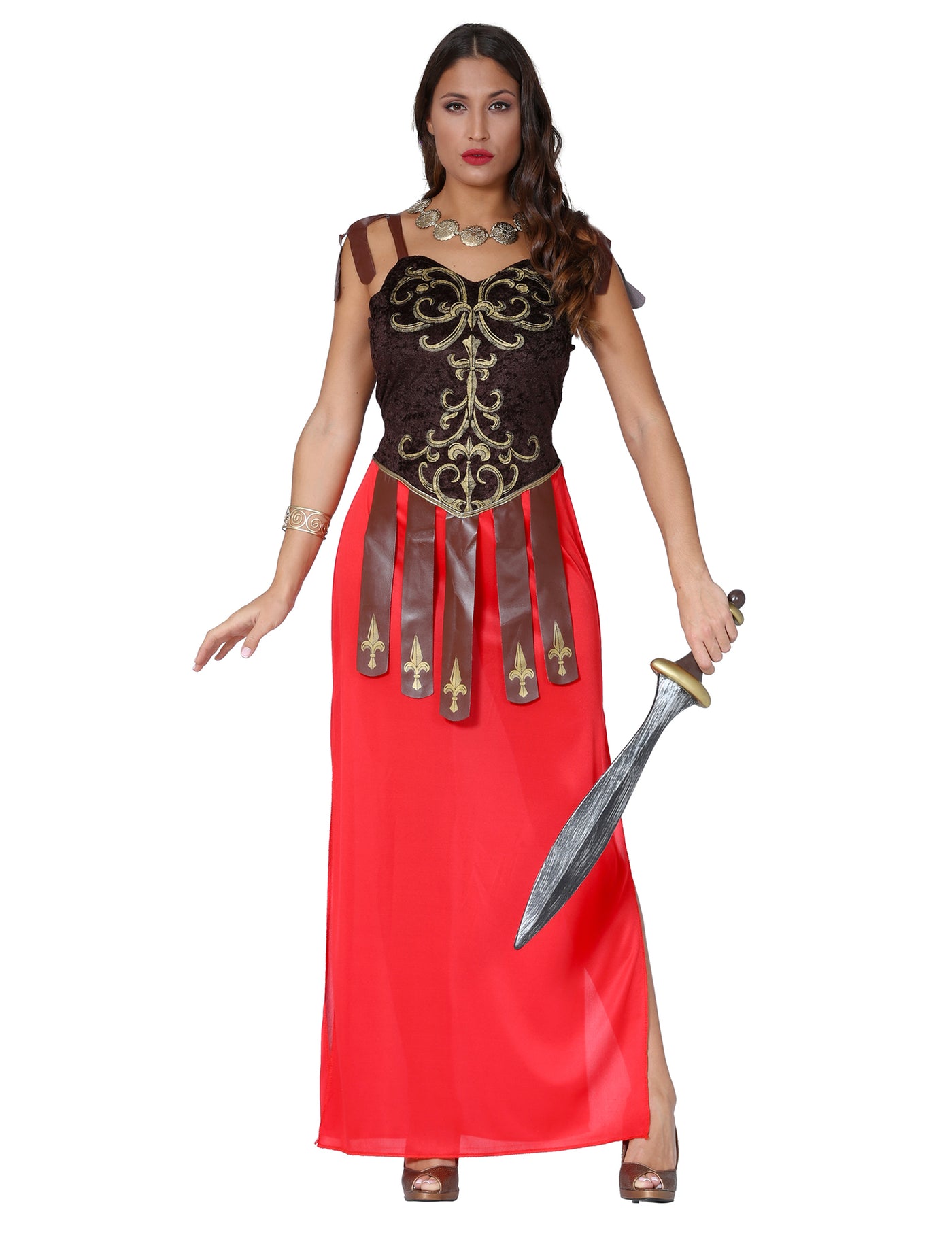 Déguisement robe longue guerrière femme