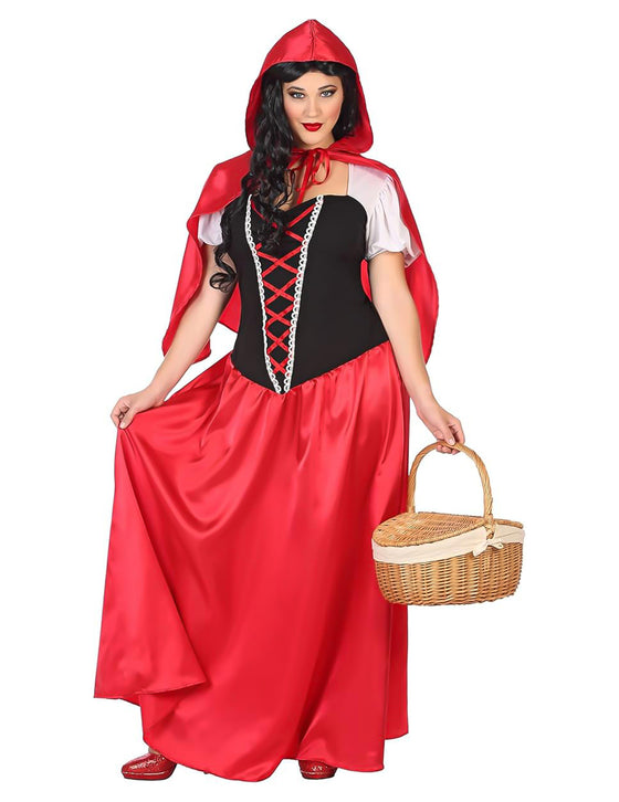Déguisement robe longue petit chaperon femme