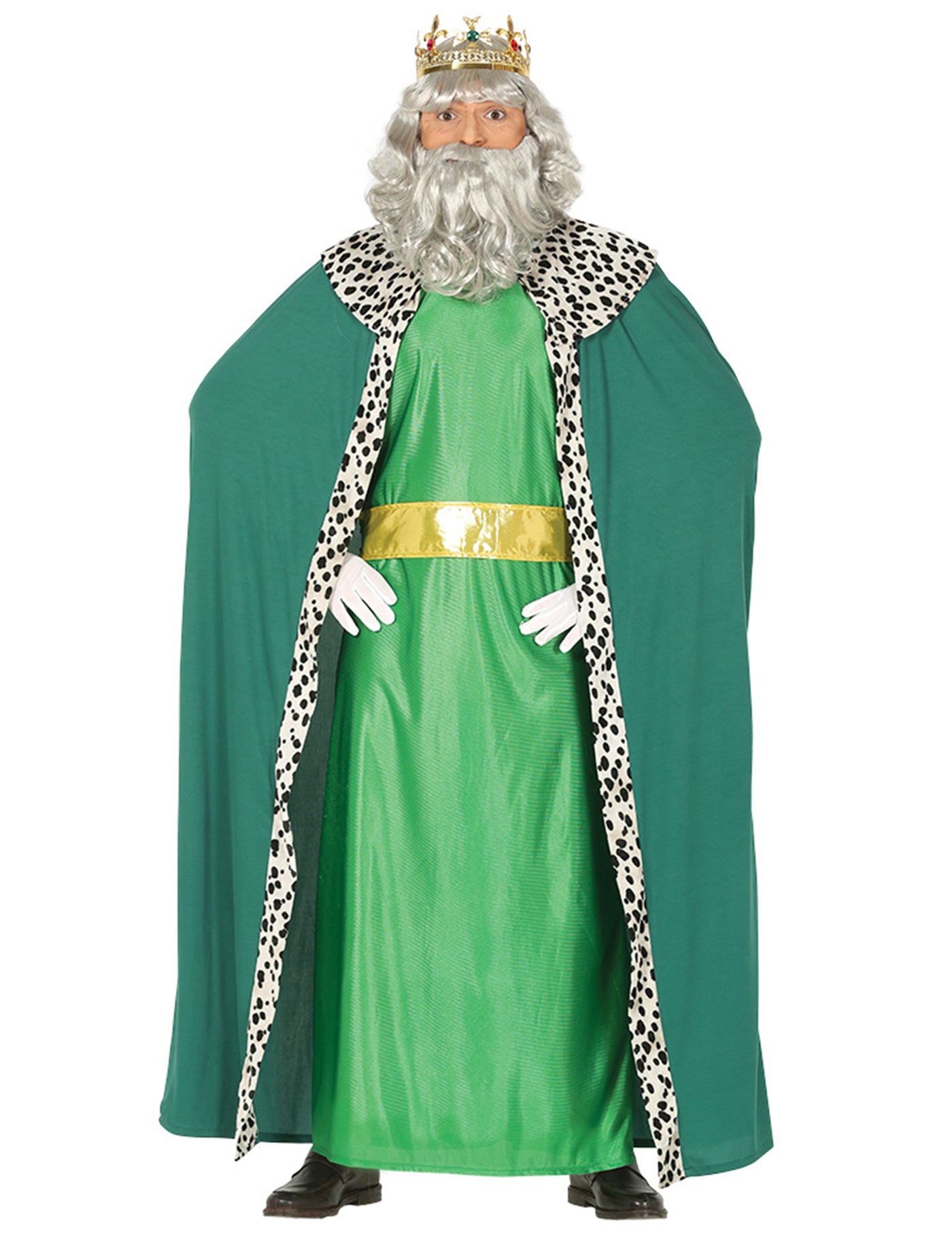 Déguisement roi mage vert adulte