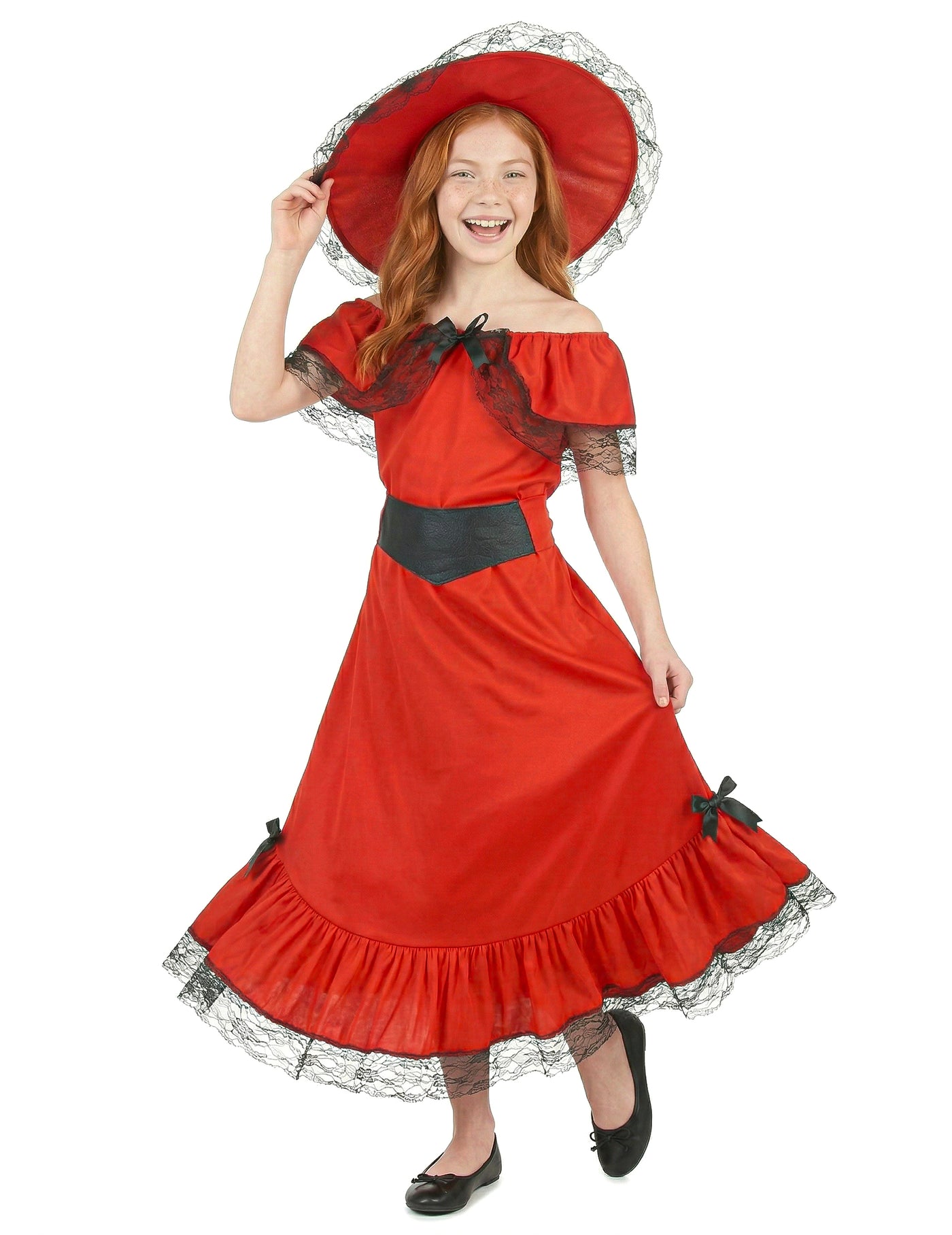 Déguisement Scarlett rouge fille