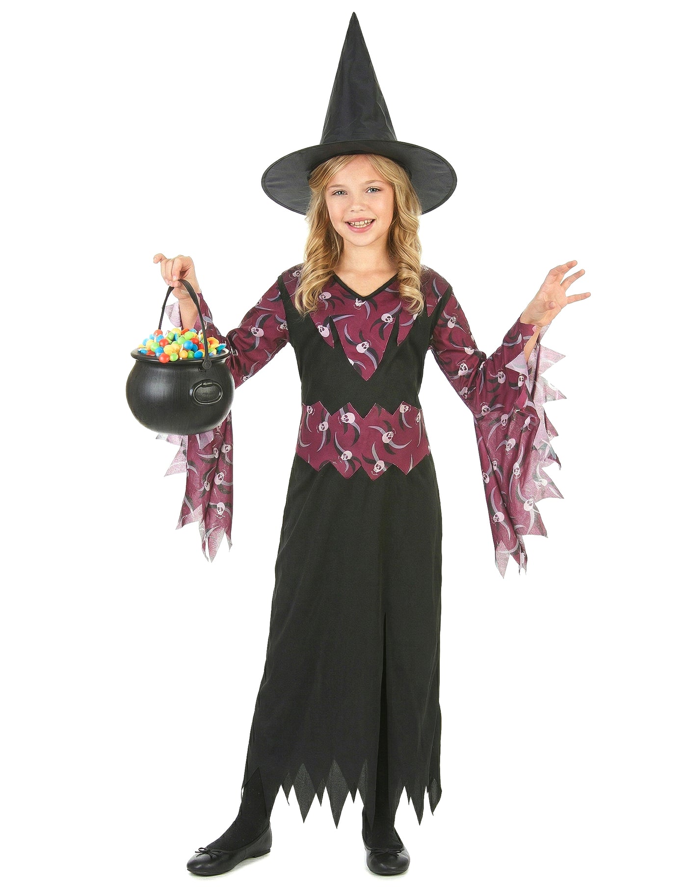 Déguisement sorcière avec chapeau fille Halloween