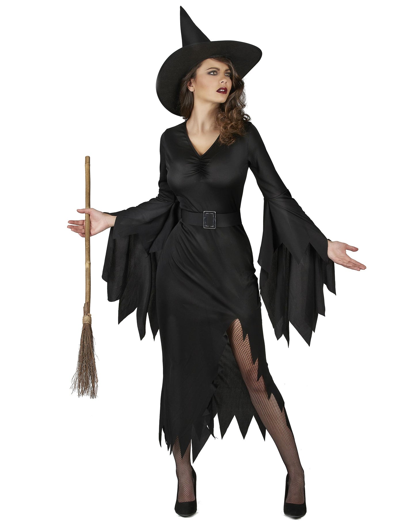 Déguisement sorcière noire sexy femme