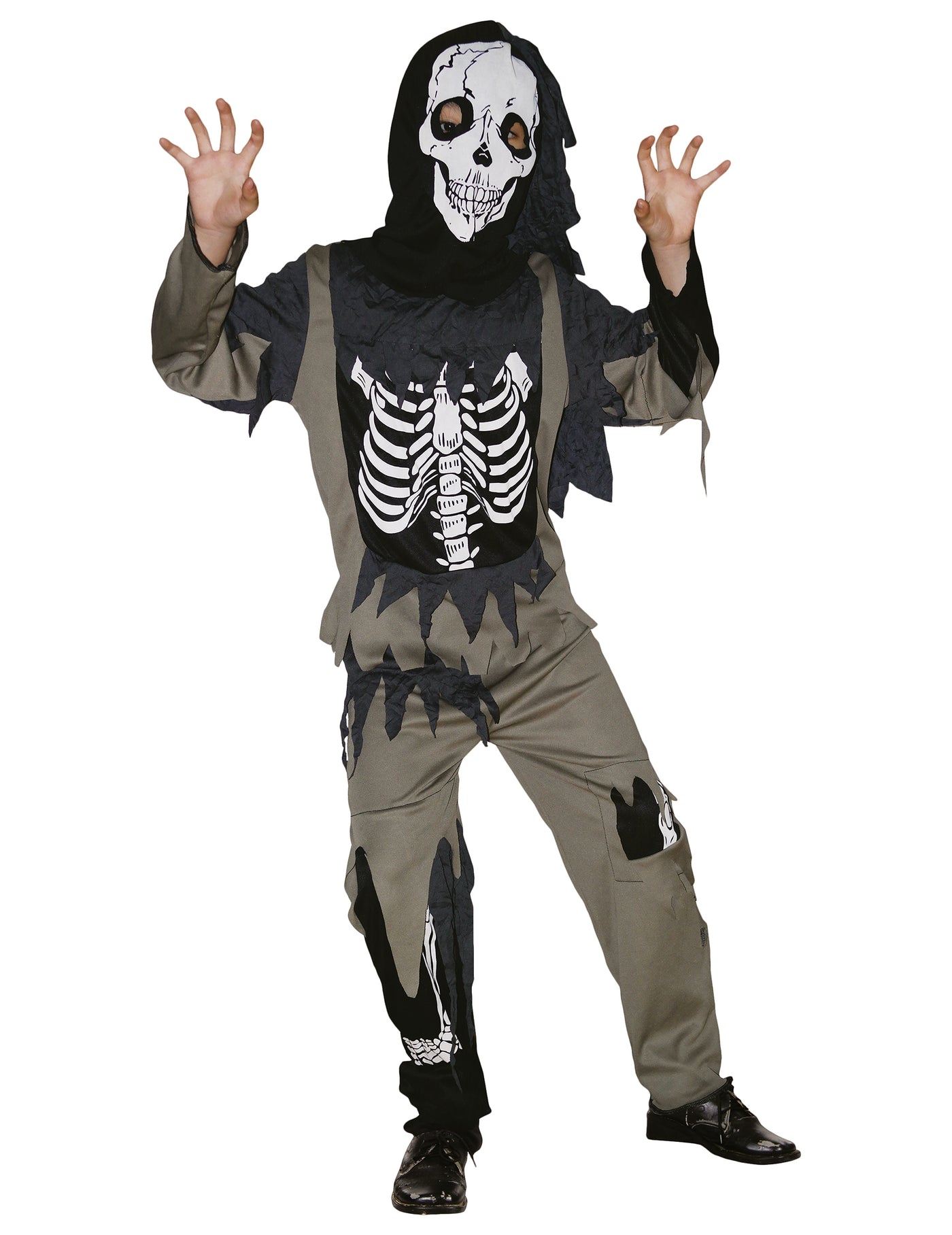 Déguisement squelette zombie enfant