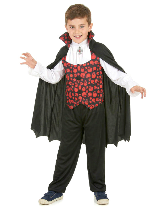 Déguisement vampire rouge garçon