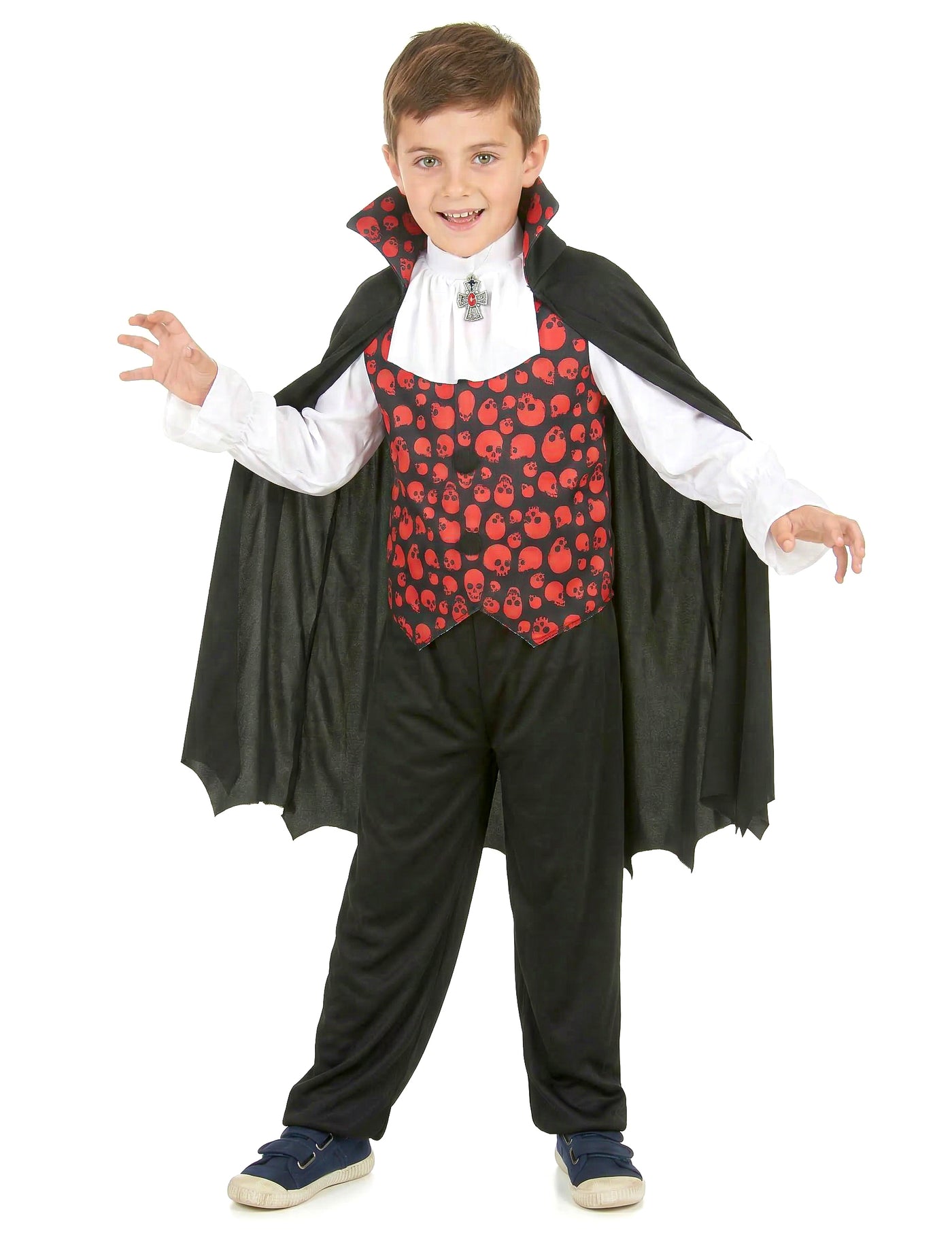 Déguisement vampire rouge garçon