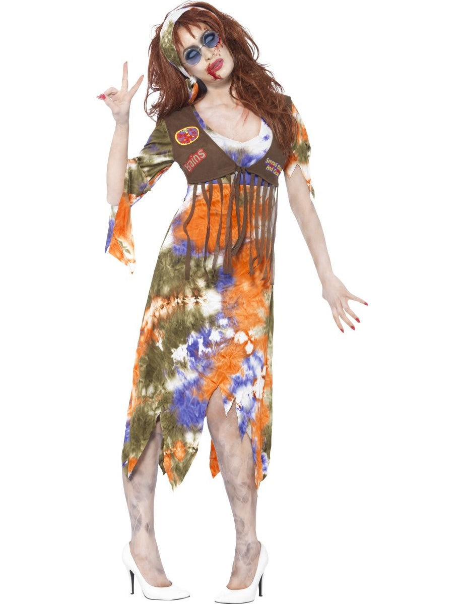Déguisement zombie hippie femme Halloween