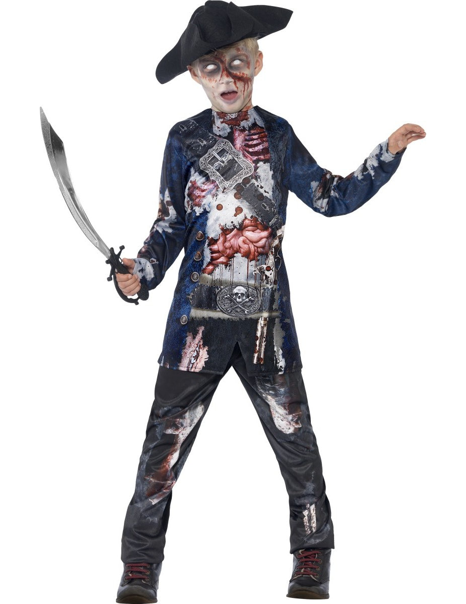 Déguisement zombie pirate garçon Halloween