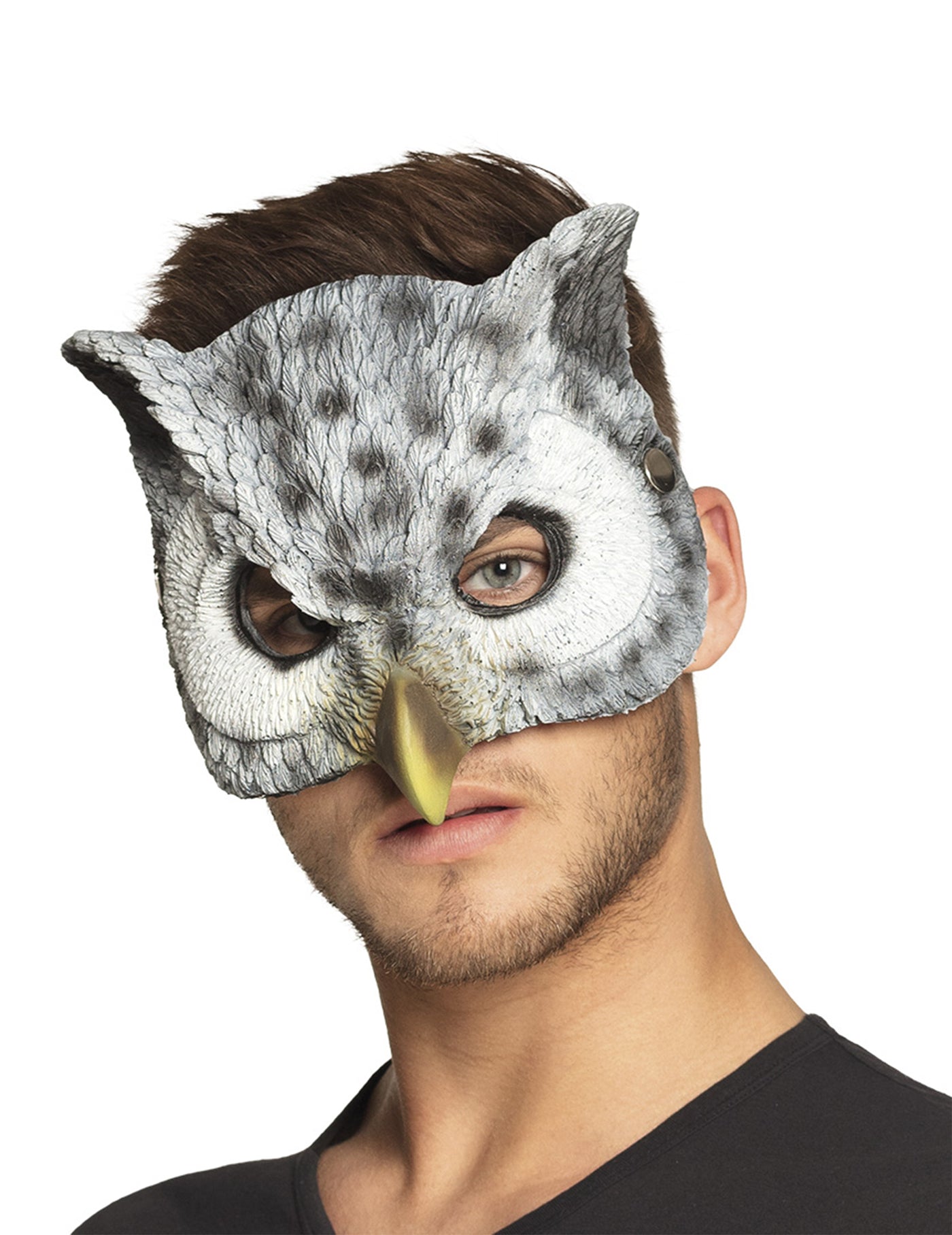 Demi masque chouette adulte