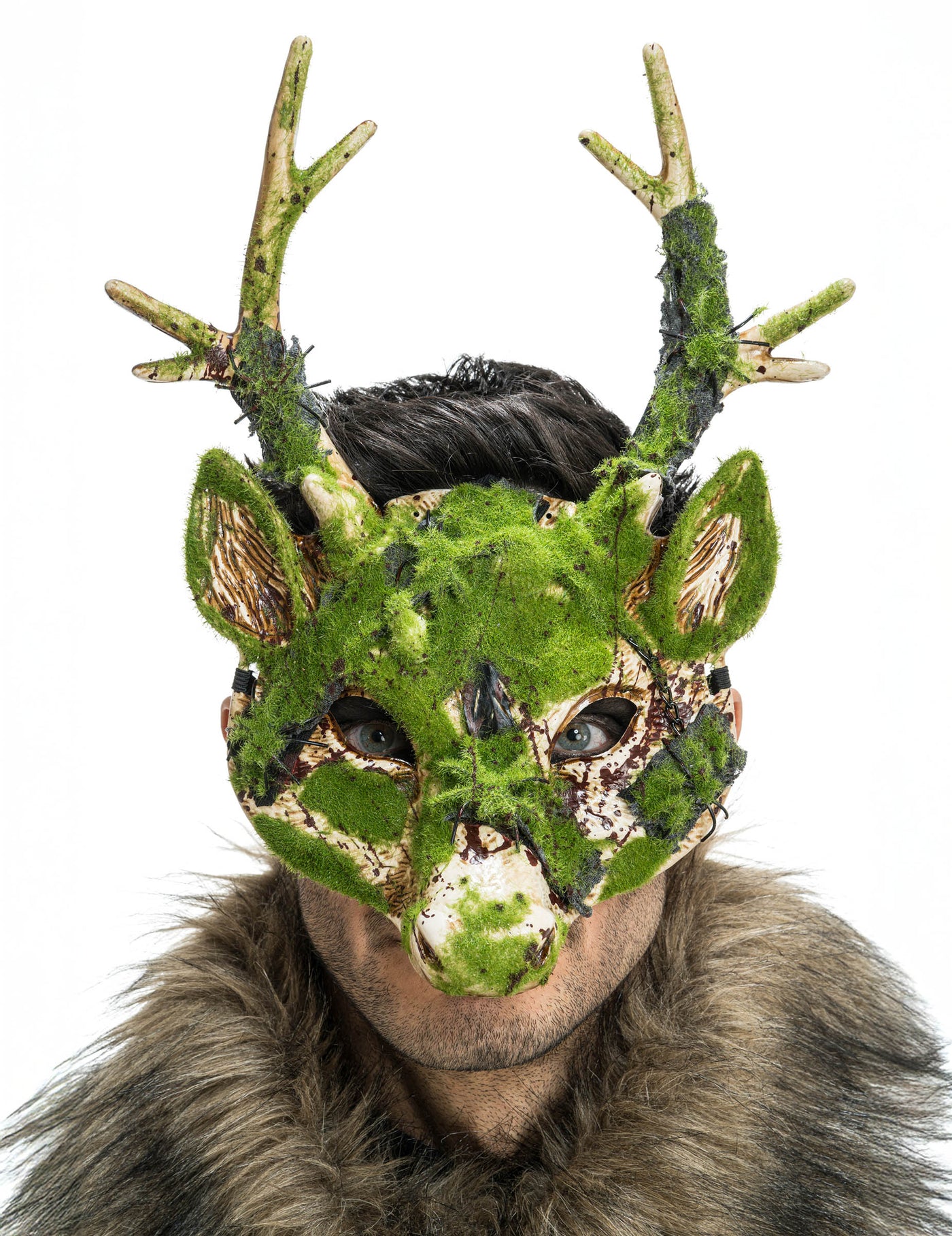 Demi masque de Cerf avec effet mousse