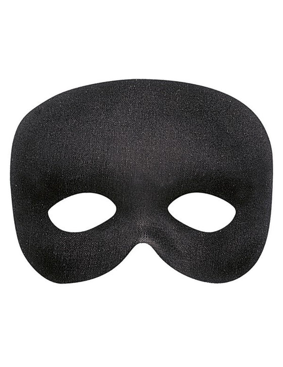 Demi-masque noir adulte