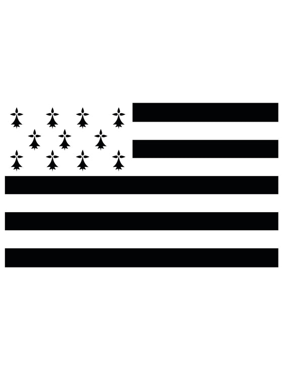 Drapeau supporter Bretagne 150 x 90 cm
