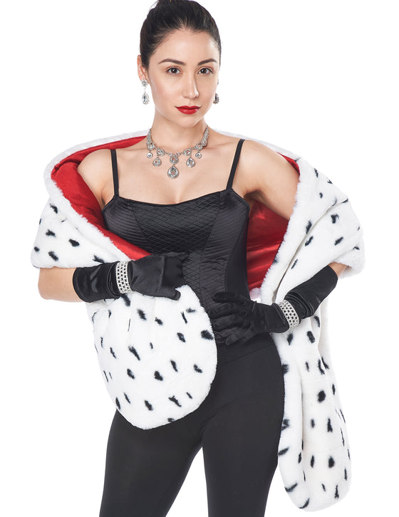 Echarpe en faux dalmatien adulte