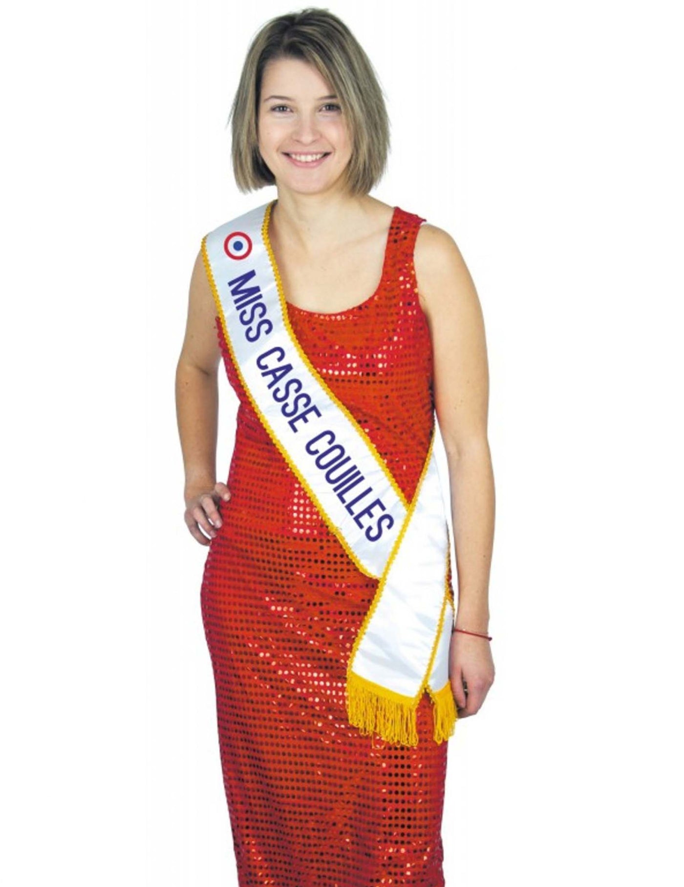 Echarpe humoristique miss casse-couilles adulte