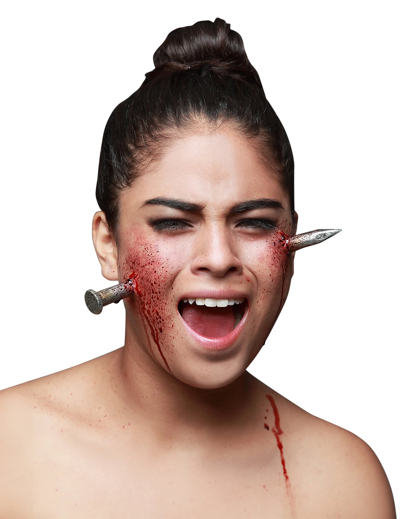 Fausse blessure clou géant adulte Halloween