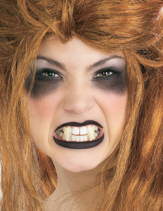 Fausses canines de vampire blanches adulte