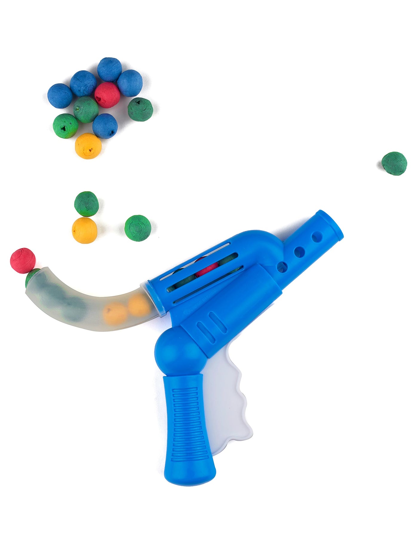 Faux pistolet avec 30 boules sarbacanes