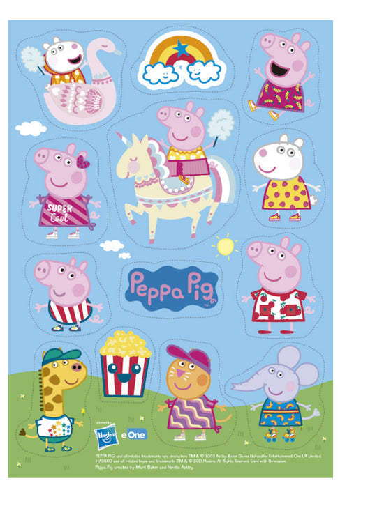 Feuilles comestibles à découper Peppa Pig 18,7 gr