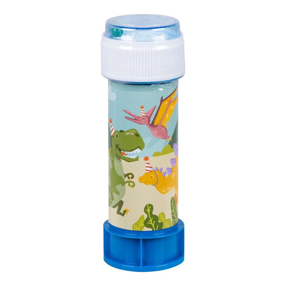 Flacon bulles de savon dino party 60 ml avec jeu de bille