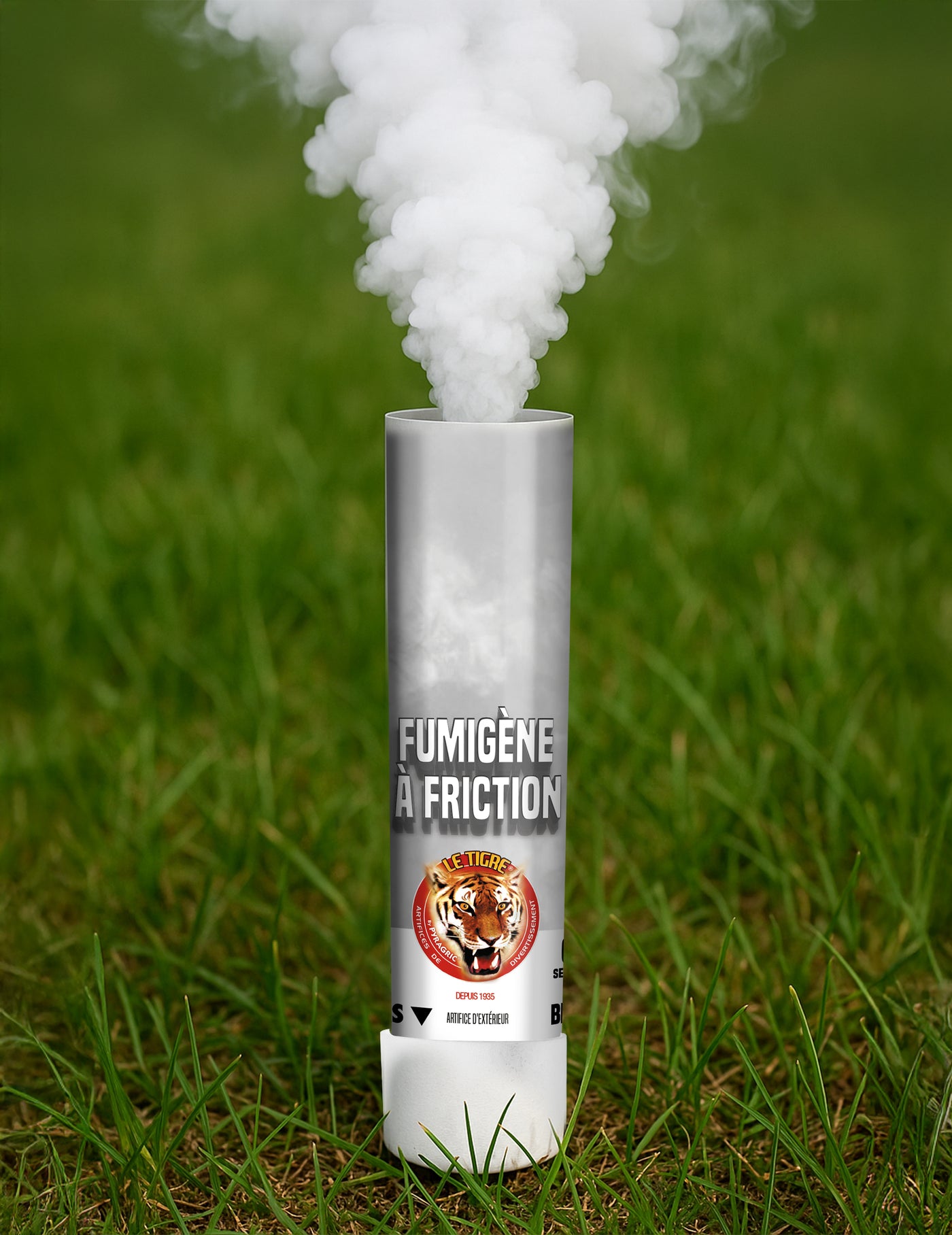 Fumigène à friction blanc 1 minute