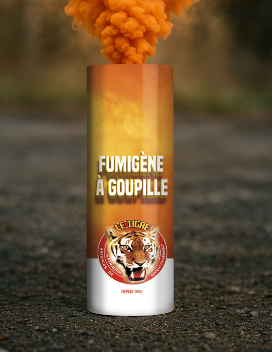 Fumigène à goupille orange 1 minute