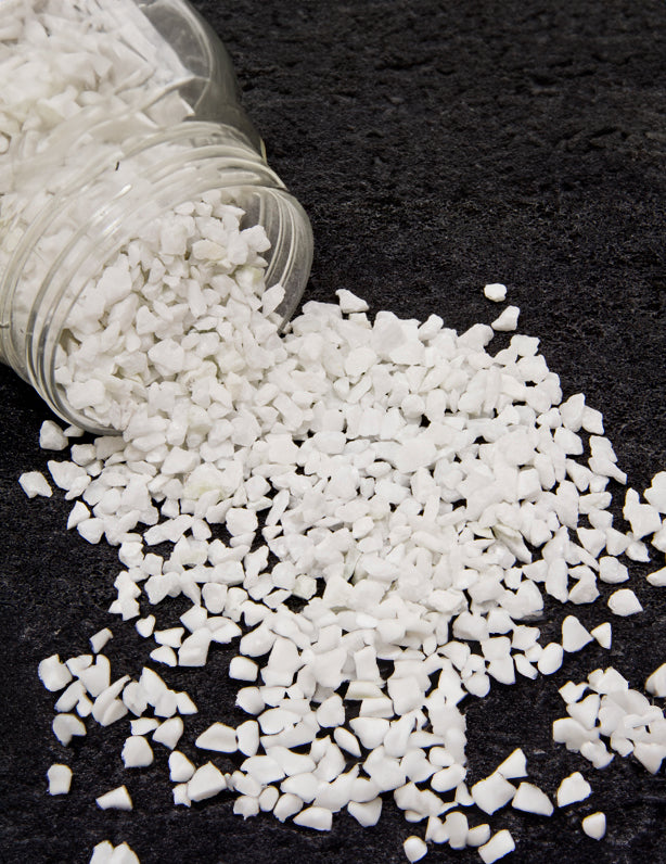 Gravillons blancs 400 gr décoratifs 2-4 mm