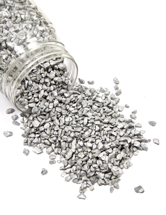 Gravillons de couleur argent 400 gr
