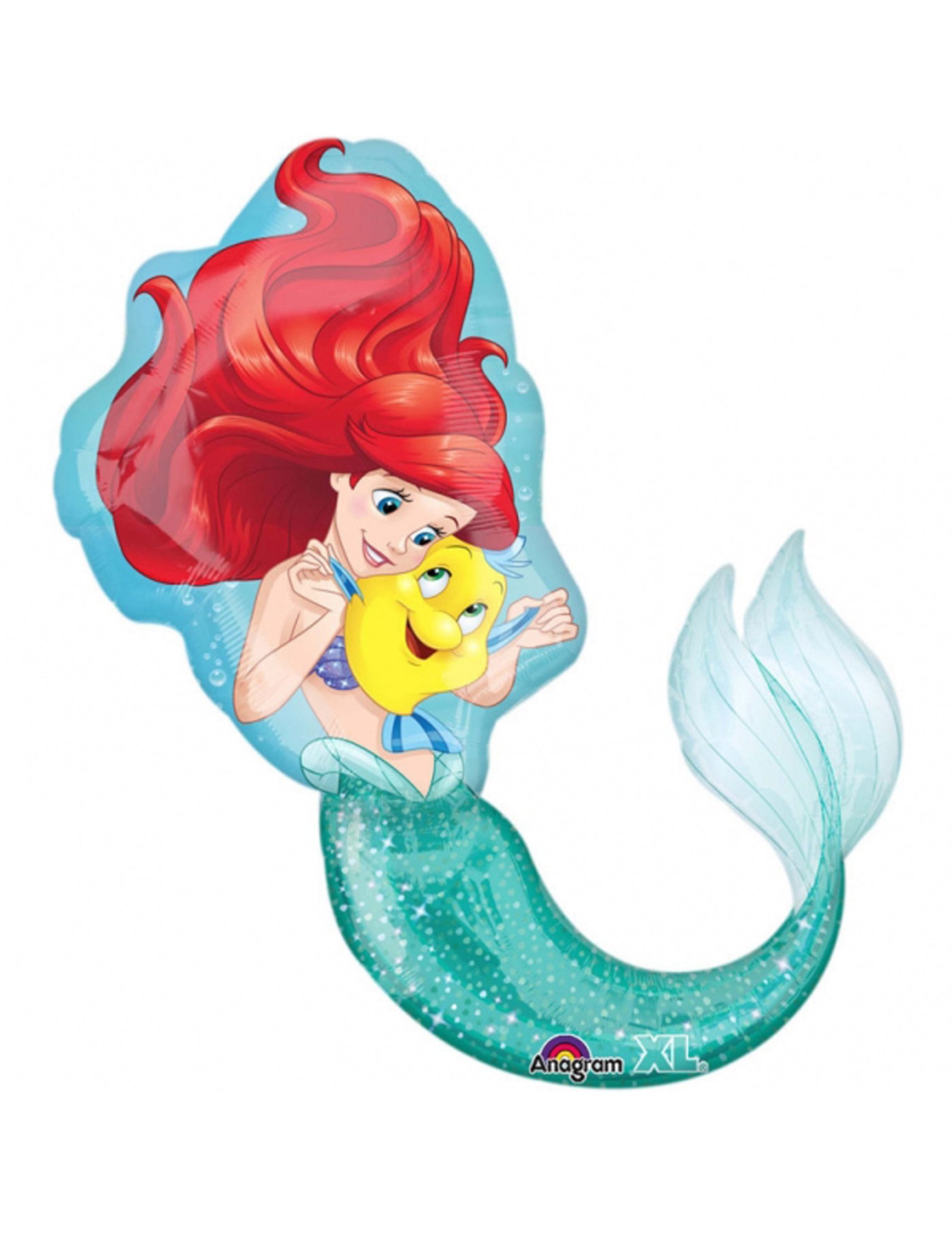 Ballon aluminium géant La Petite Sirène 86 cm