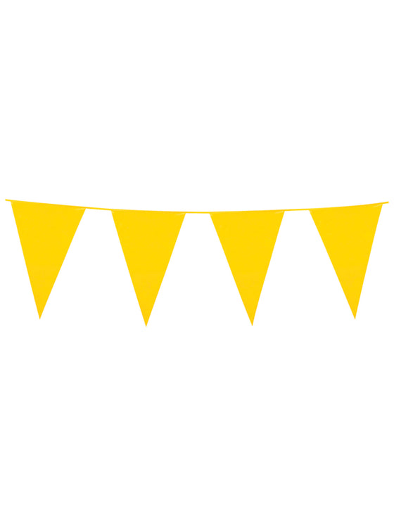 Guirlande à fanions jaunes 10m