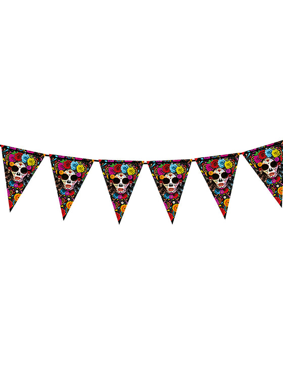 Guirlande à fanions Cartina Dia de los muertos