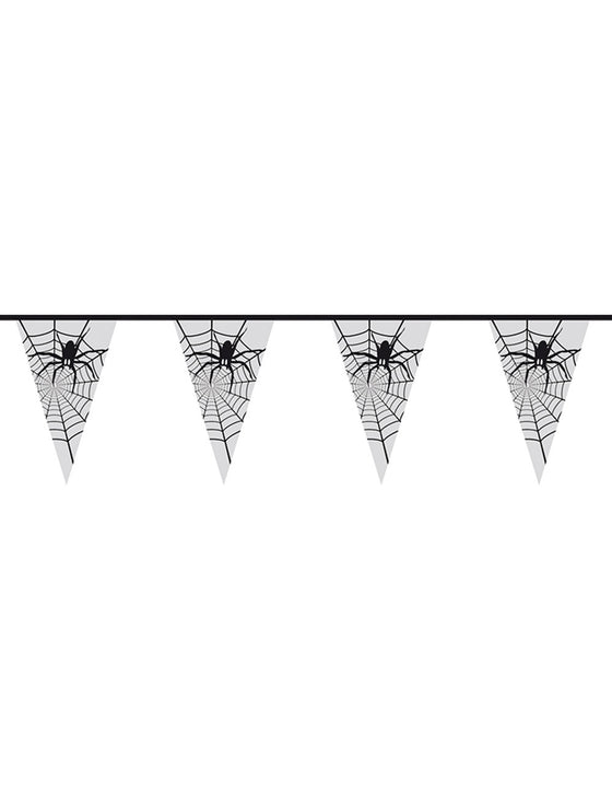 Guirlande araignée transparente Halloween 6 m