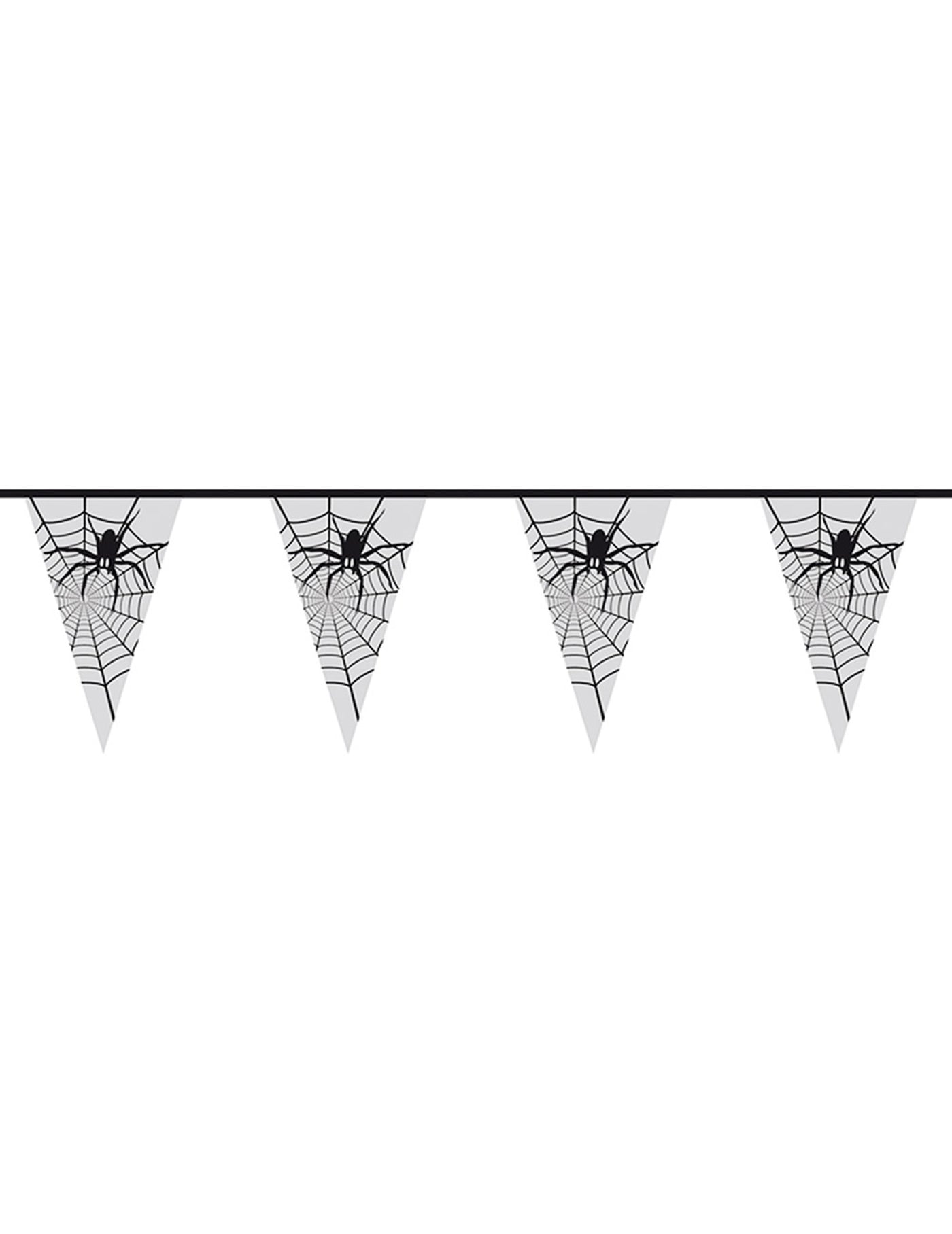 Guirlande araignée transparente Halloween 6 m