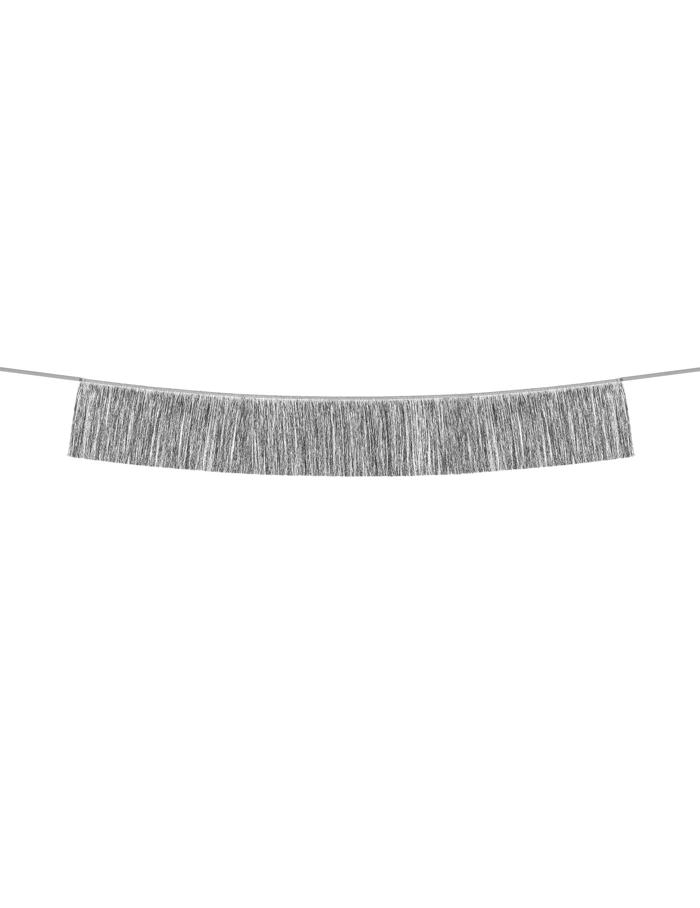 Guirlande de fils à franges argentés 135 cm