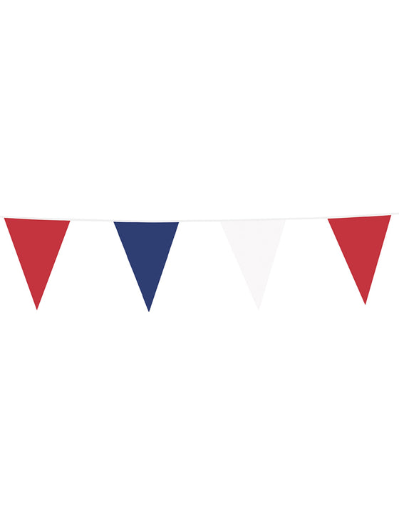 Guirlande de supporter fanions tricolores