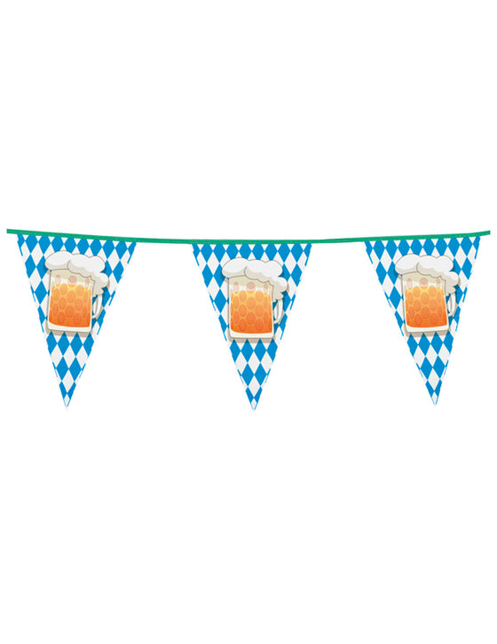 Guirlande à fanions fête de la bière 6 m