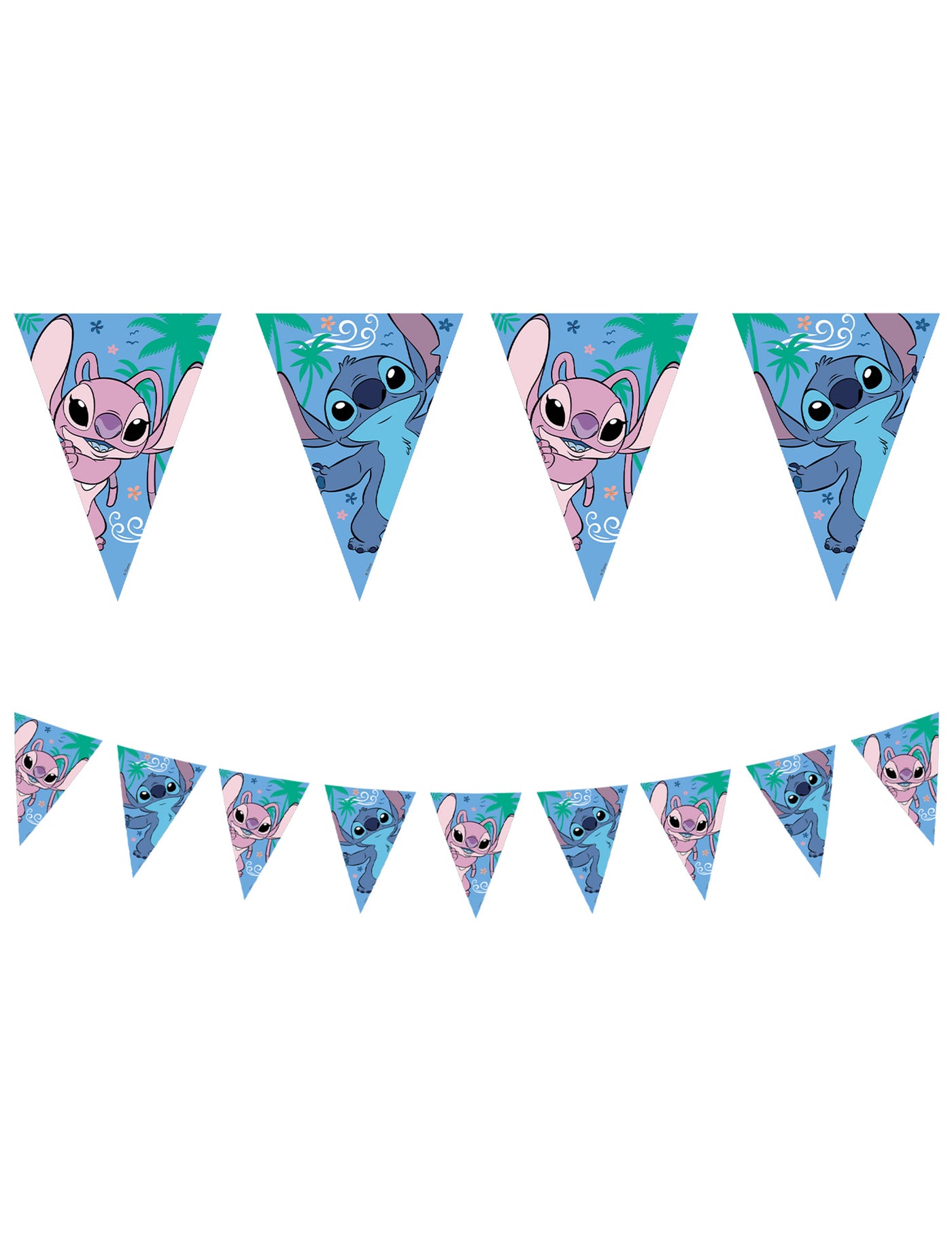 Guirlande fanions papier Stitch 230 cm
