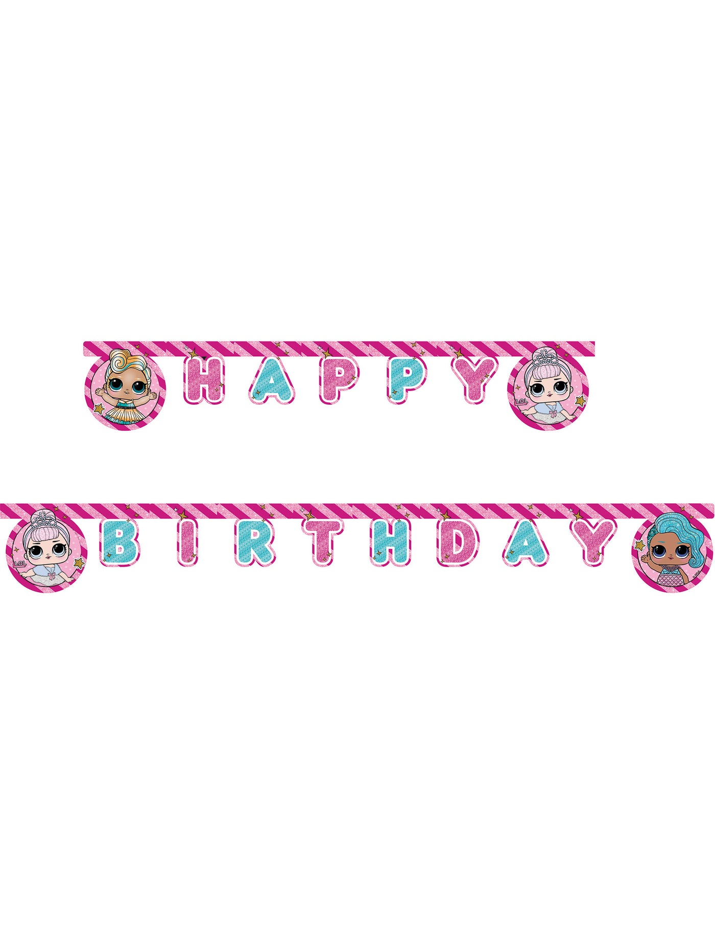 Guirlande Happy Birthday LOL 2 m