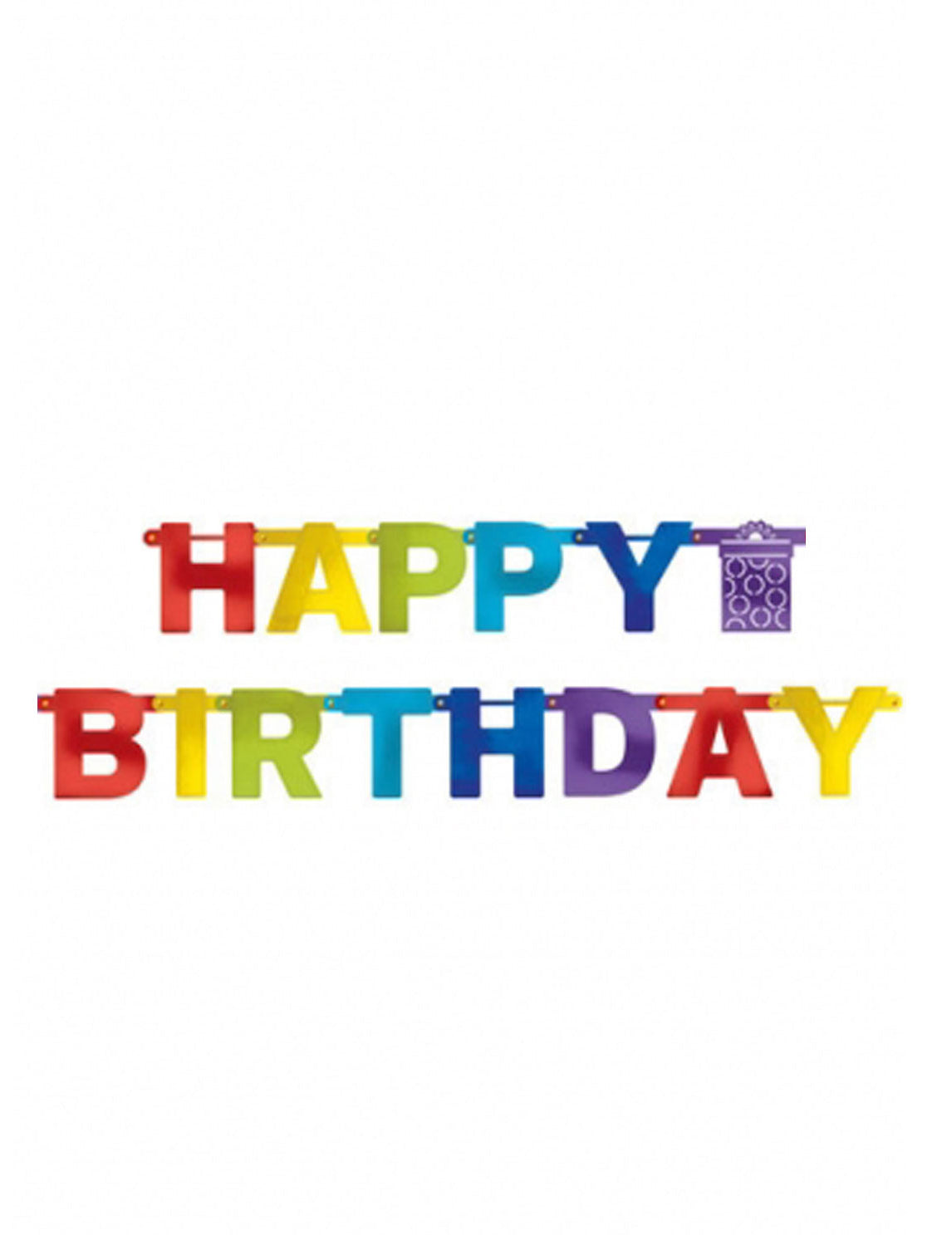 Guirlande Happy Birthday multicolore 213 cm