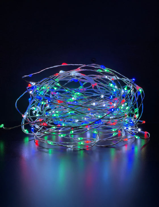 Guirlande lumineuse multicolore 9 m 180 led tube extérieur
