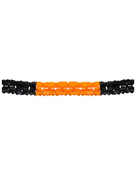 Guirlande orange et noir Halloween