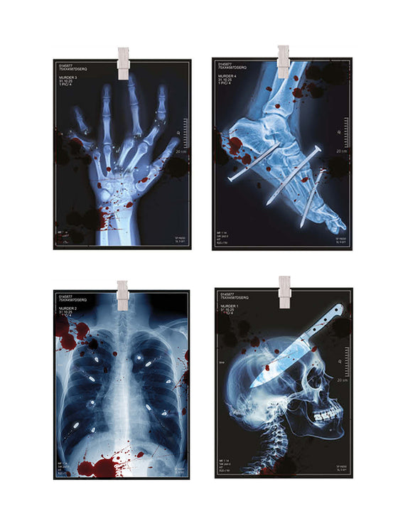 Guirlande radiographies Halloween en papier 3 m