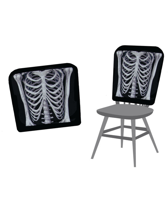Housse de chaises squelette 38 X 48 cm Halloween